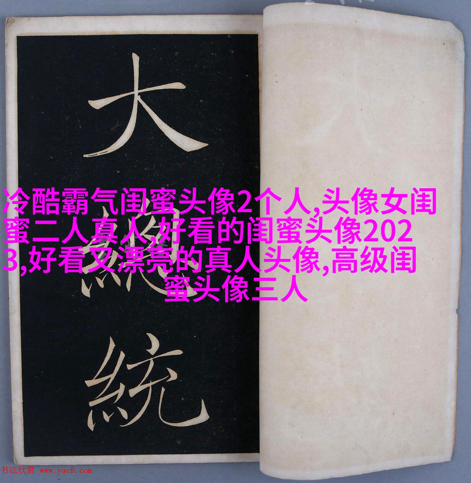 闺蜜头像一对两张霸气带字